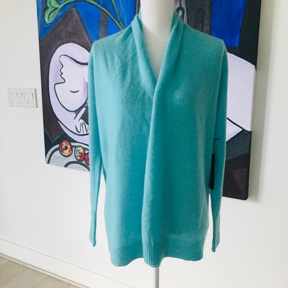 TAHARI PURE LUXE 100% CASHMERE  CARDIGAN SIZE S NWT - Picture 2 of 6